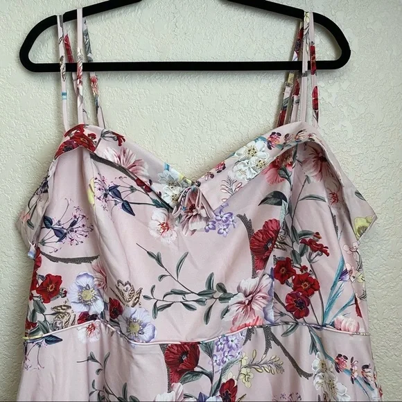 City Chic Blush Floral Daytime Diva Dress size 20 - Picture 3 of 12